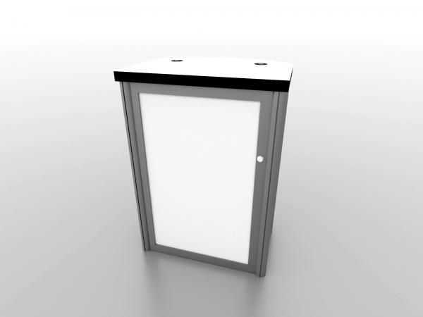 MOD-1267c Modular Pedestal with Locking Storage and Charging Ports -- Image 3